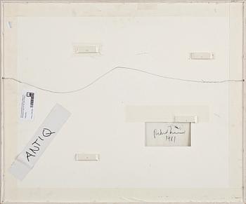 RICHARD NONAS, collage och blandteknik. Sign och dat 1981 a tergo.