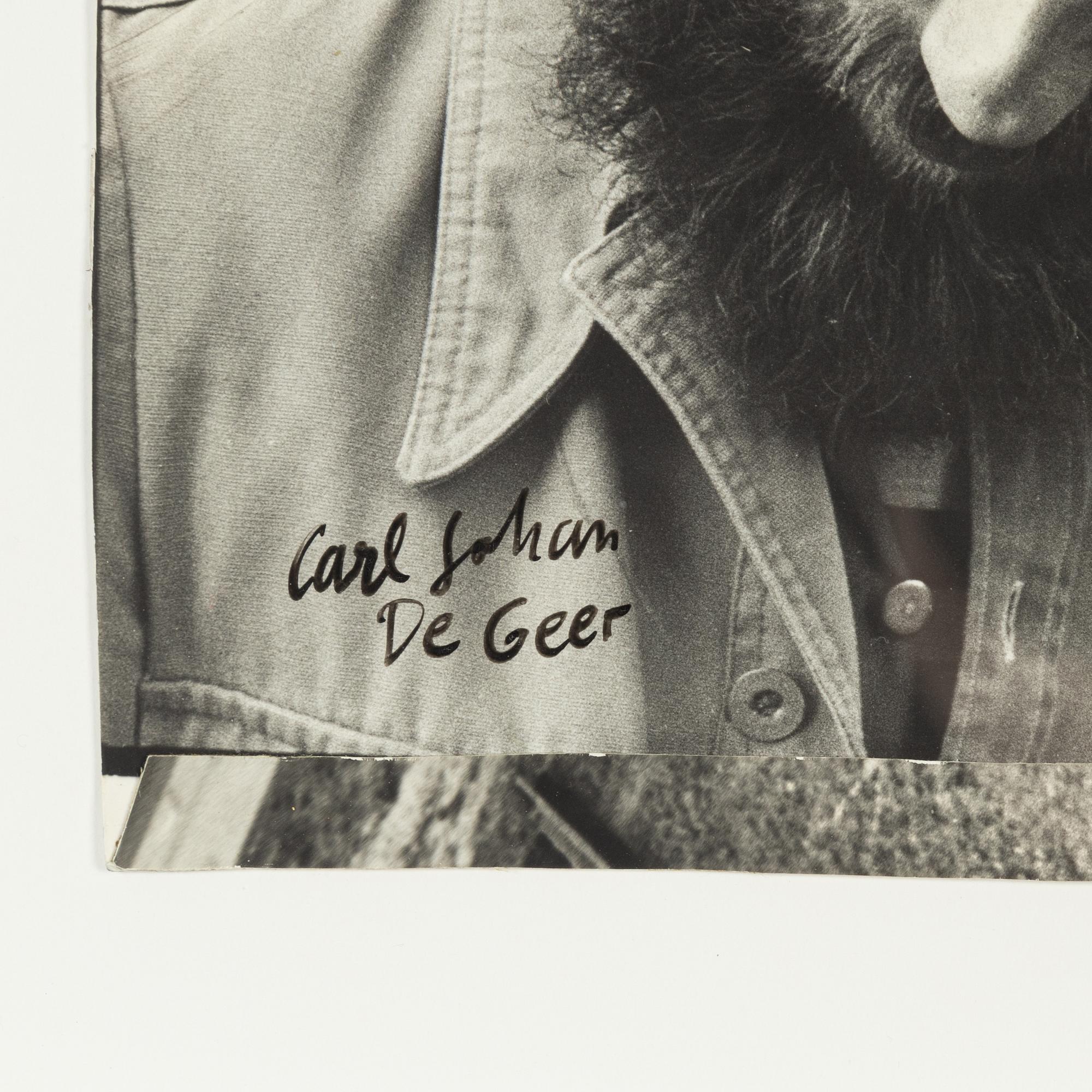 Carl Johan De Geer, photo/collage, signed.