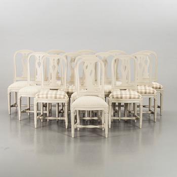 13 PCS OF CHAIRS, "Hallunda", by IKEA, late 20th century,