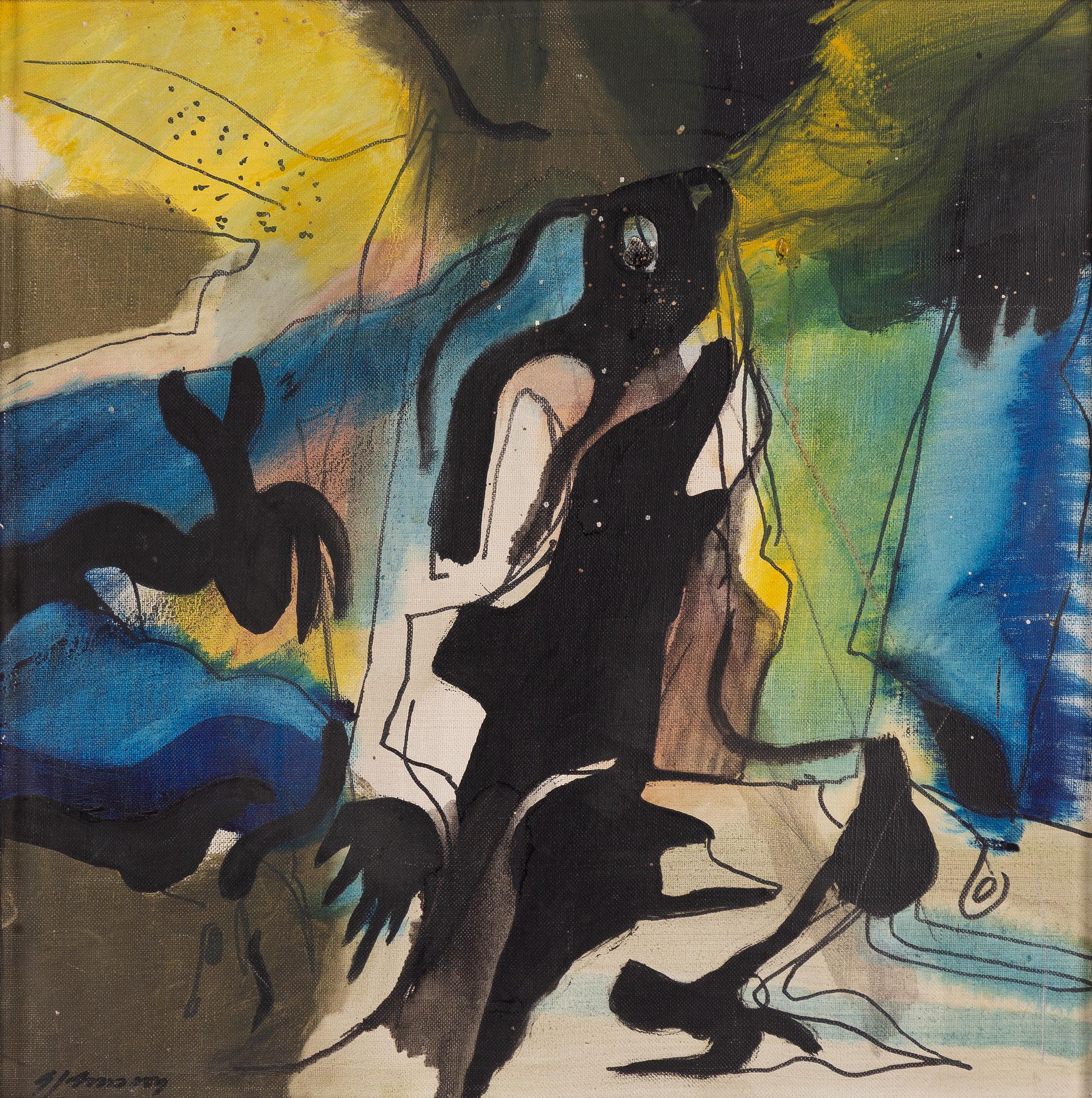 Gunnar Johnsson, 'Badande figur'.