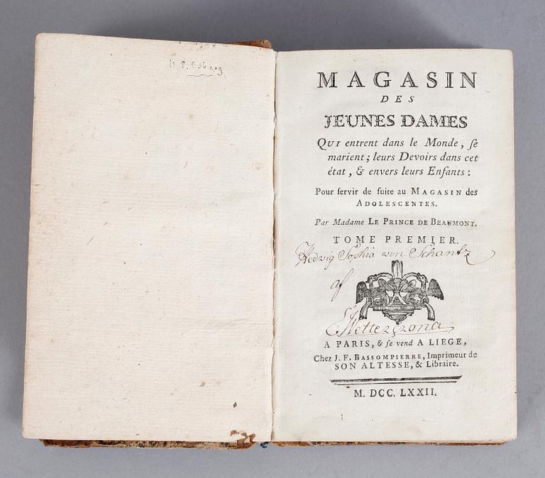 PARTI BÖCKER, 6 st, bl.a "Memorabilium", Johannis Schefferi, 1672.