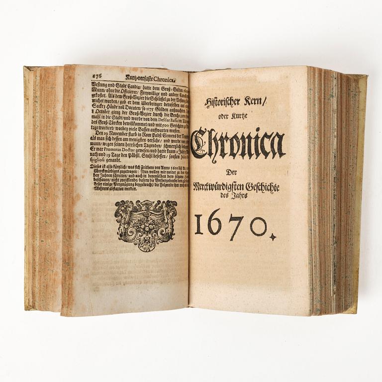Rare periodical, with numerous engraved plates, 1690.