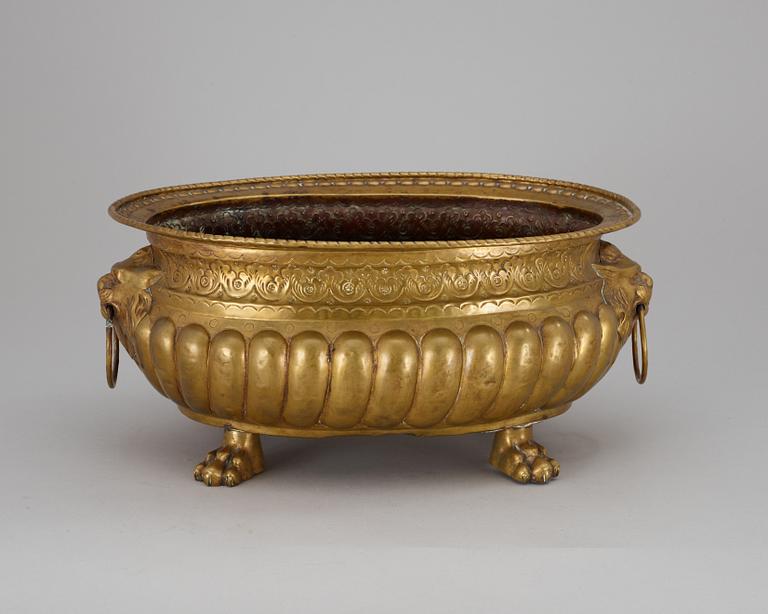 VINKYLARE, mässing. Barockstil, 1800-tal.