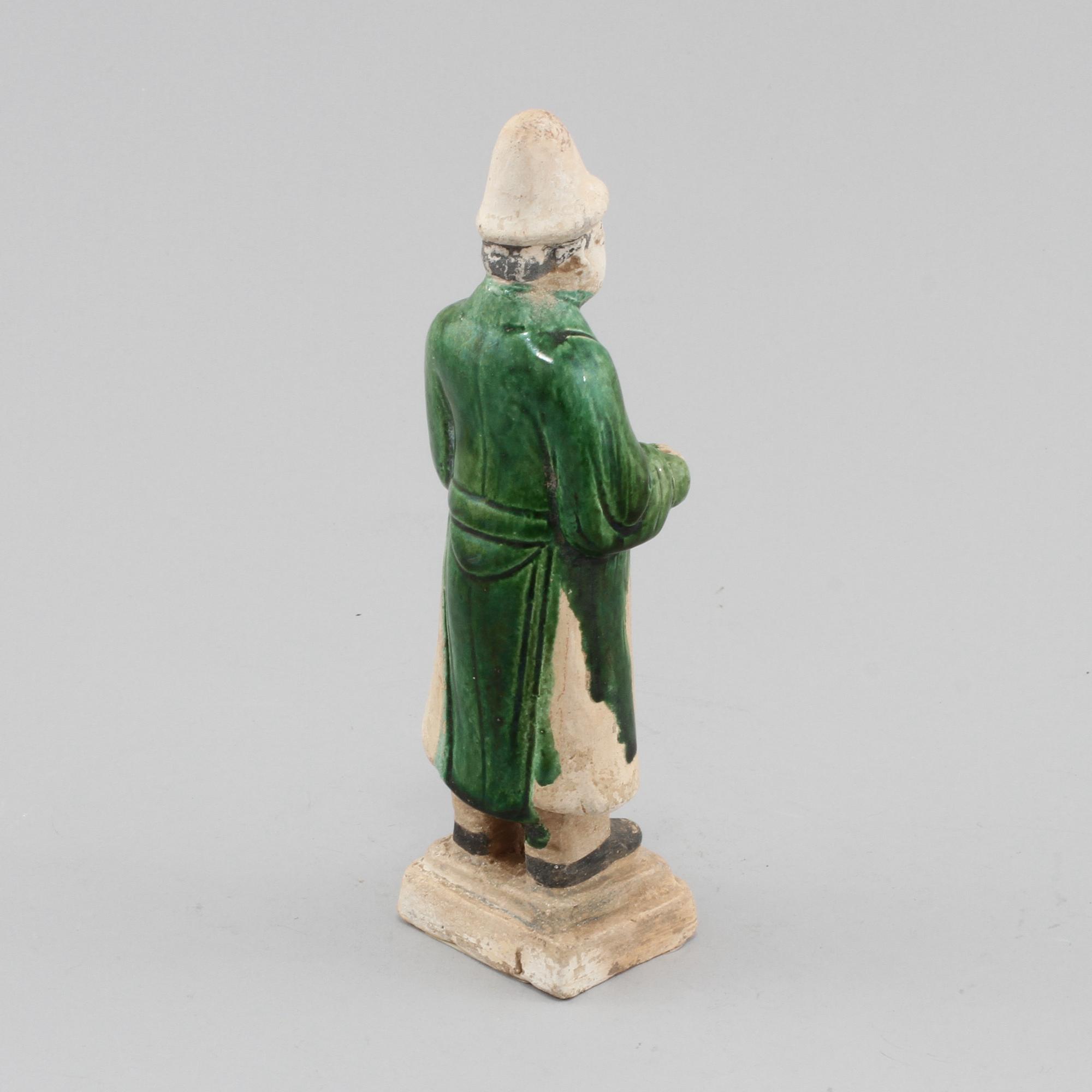 FIGURIN, lergods, troligen Ming dynastin (1368–1644).