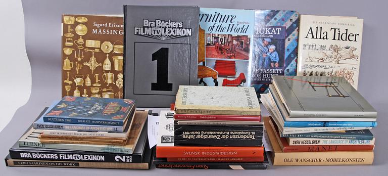 PARTI BÖCKER. I kartong. Konsthantverk, arkitektur mm.