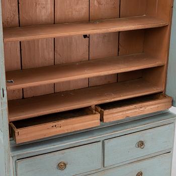 A compostite cabinet 18th and 19th Century.