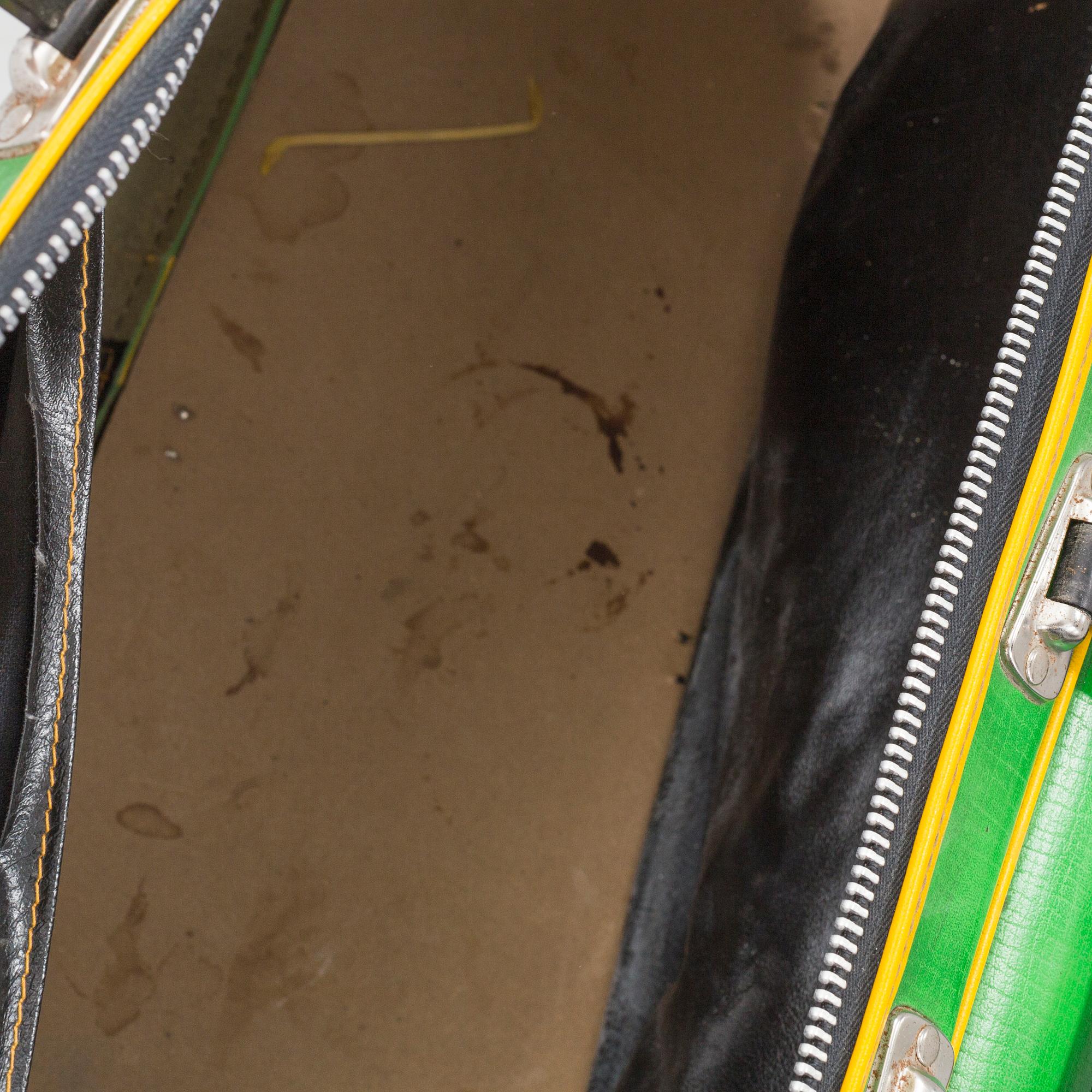 SPORTBAG "BJÖRN BORG PLAYS DONNAY" and two tennis racket, 1970's.