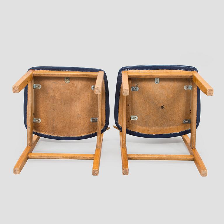 Lasse Ollinkari, stolar, 7 st, "Ervi-stolen", för Artek, 1960-tal.