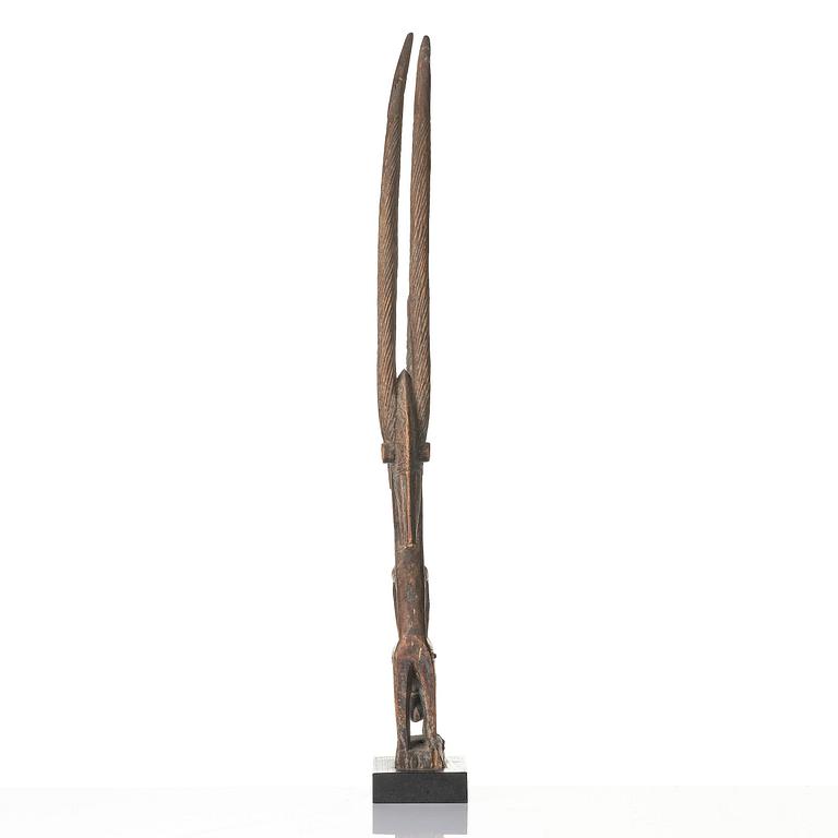 A Bamana Chi Wara headdress, Mali, presumably first part 20th centuryr.