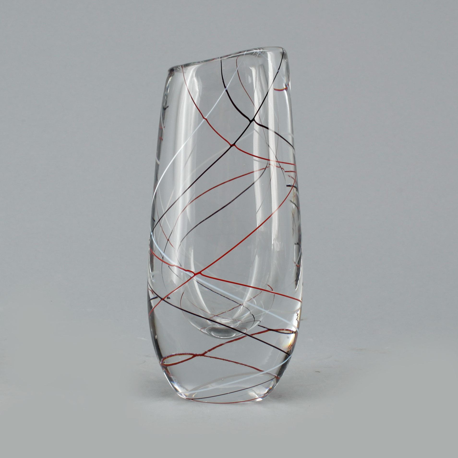 VAS, glas, Vicke Lindstrand, Kosta. Märkt undertill: LH1089.