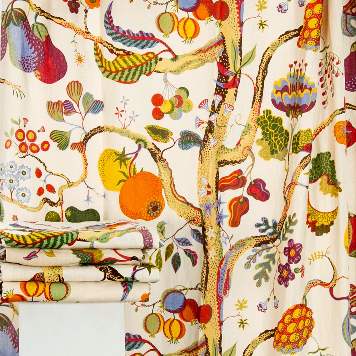 Josef Frank, a set of four curtains 222x123 cm each.