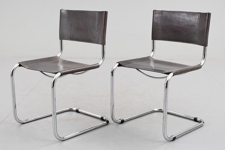 STOLAR, ett par, Bauhaus-typ, 1900-talets andra hälft.