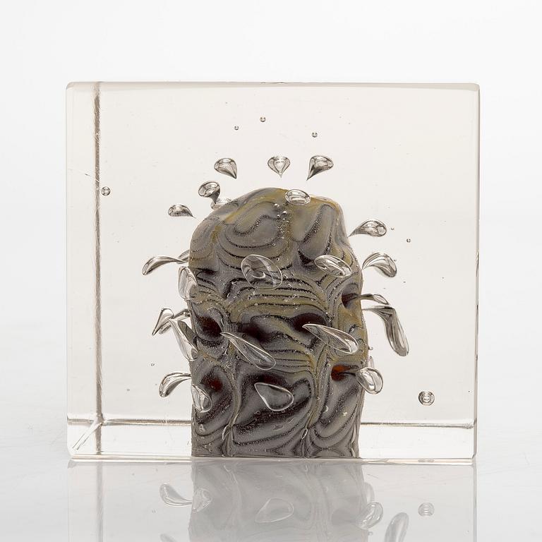 Oiva Toikka, vuosikuutio, signeerattu Oiva Toikka, Nuutajärvi 1979, numeroitu 122/1000.