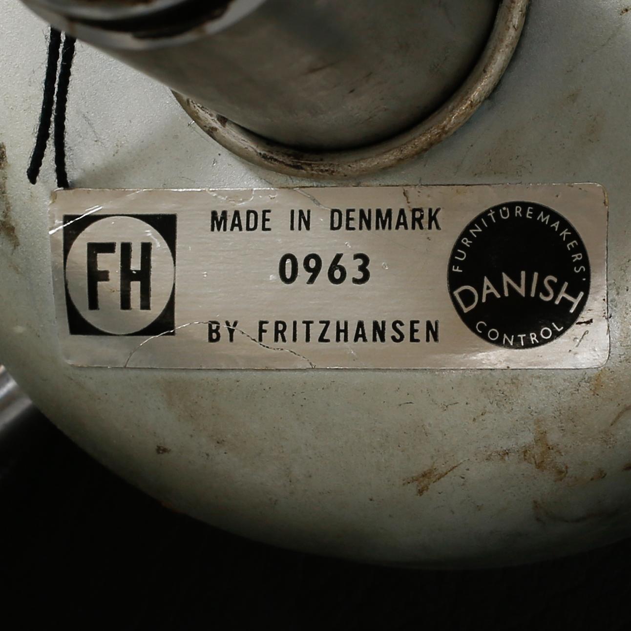 KONTORSSTOL, "Sjuan", Arne Jacobsen, Fritz Hansen, Danmark 1963, märkt 0963.