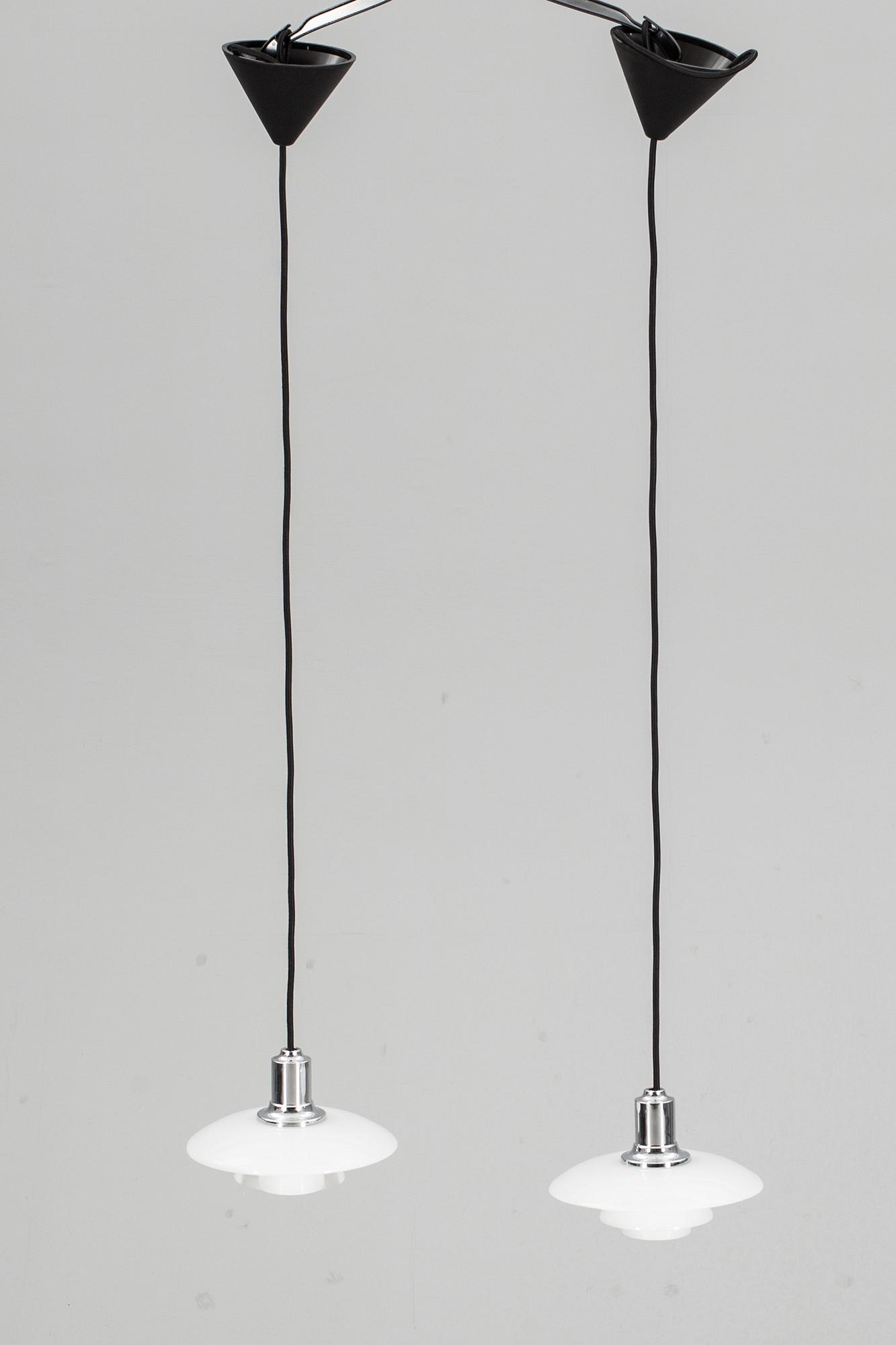 TAKLAMPOR, ett par, "PH 2/1", Poul Henningsen, Louis Poulsen. 1900-tal/2000-tal.