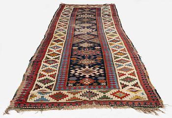 A Kazak runner, Southwest Caucasus, c. 375 x 98 cm.
