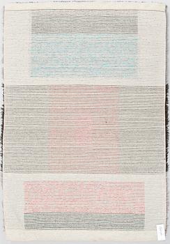 Katri Mattila, A Finnish long pile rug. Circa 165x115 cm.