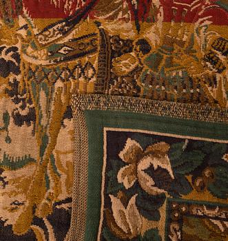 Fabric machine-woven in the Baroque style, approximately 197x215 cm.