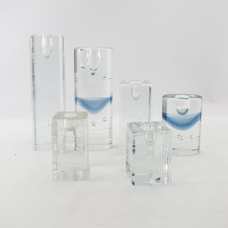 Timo Sarpaneva, candlesticks, 11 pcs, "Arkipelago", and candlesticks, 2 pcs, "Arktia", Iittala.