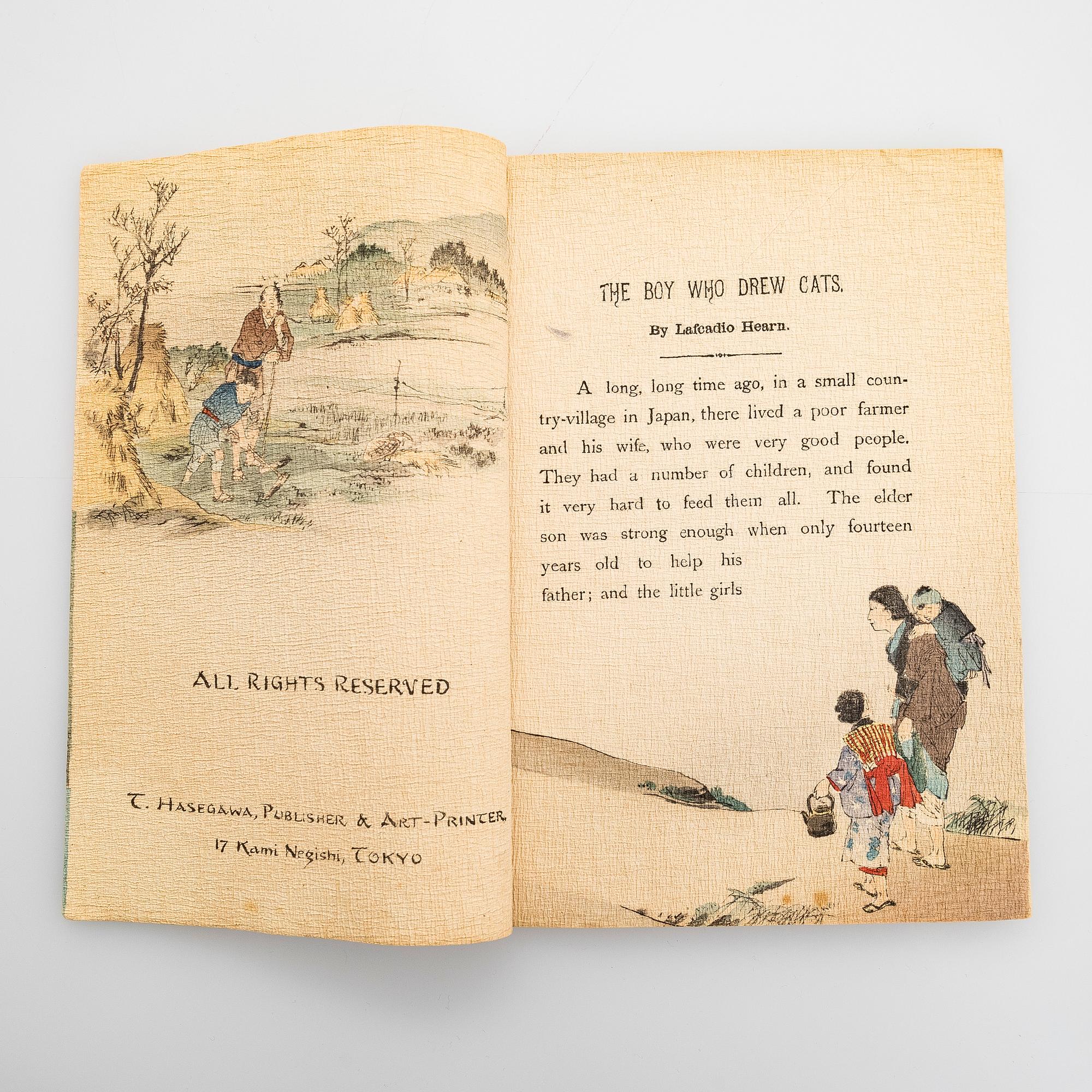 A set of five books of Japanese fairy tales. Rendered in to English By Lafcadio Hearn. T Hasegawa Publisher,