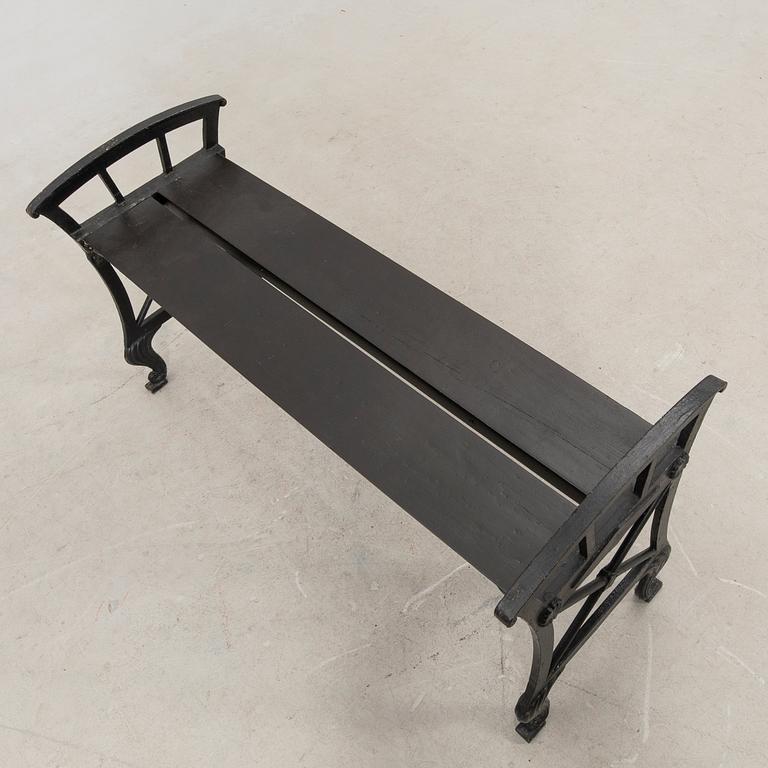 Folke Bensow, Trädgårdsbänk, "Parkbänk n:r 2", Näfveqvarns bruk, 1900-talets första hälft.