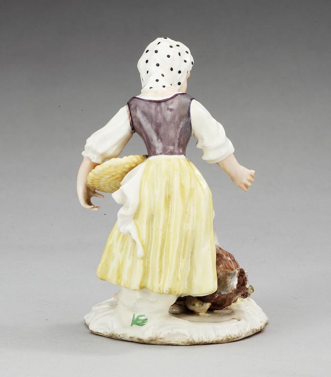 FIGURIN, porslin. Marieberg, 1700-tal.