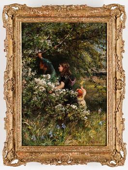 CHARLES JAMES LEWIS, olja på duk, signerad.