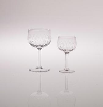 GLASSERVIS, 24 delar "Kilta" Göran Hongell, Iittala. Formgiven 1947.