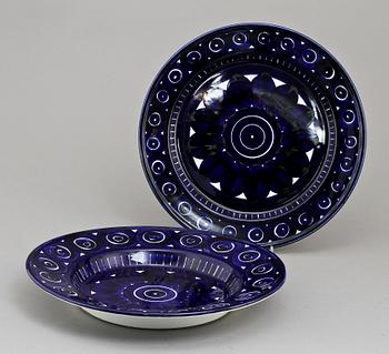 SERVISDELAR, 6 st, porslin, "Valencia", Arabia, Finland.