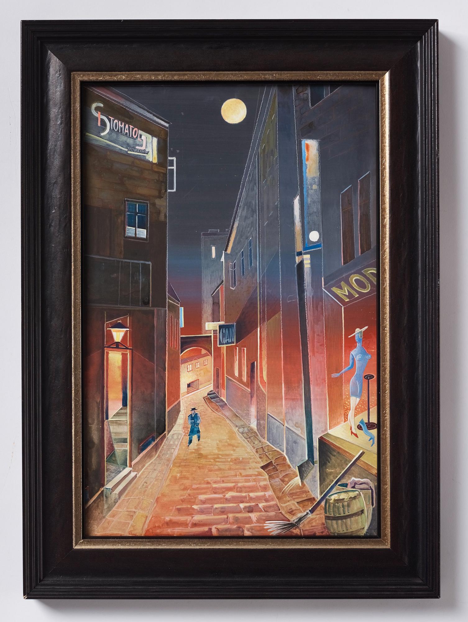 Gösta Adrian-Nilsson, "I gamla stan" (In Old Town).