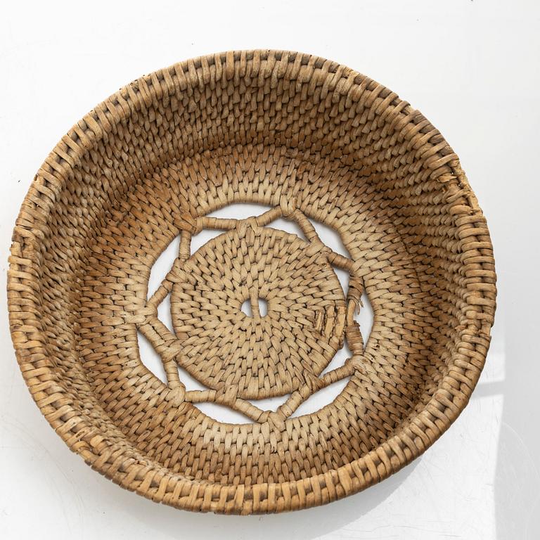 Root baskets, 3 pcs, folk art, 19th century.