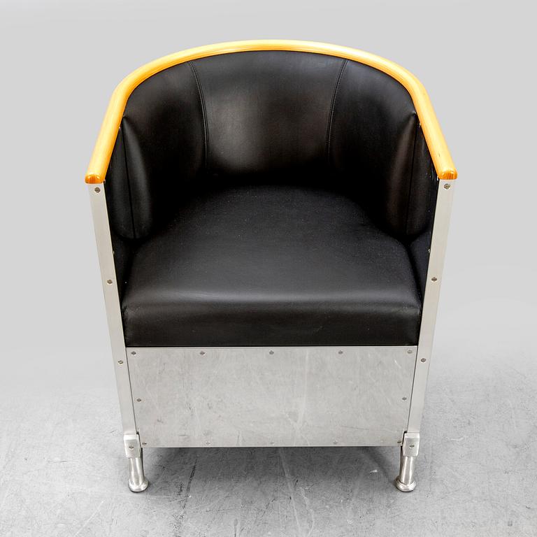 Mats Theselius, "Aluminium chair", Källemo,  formgiven 1990.