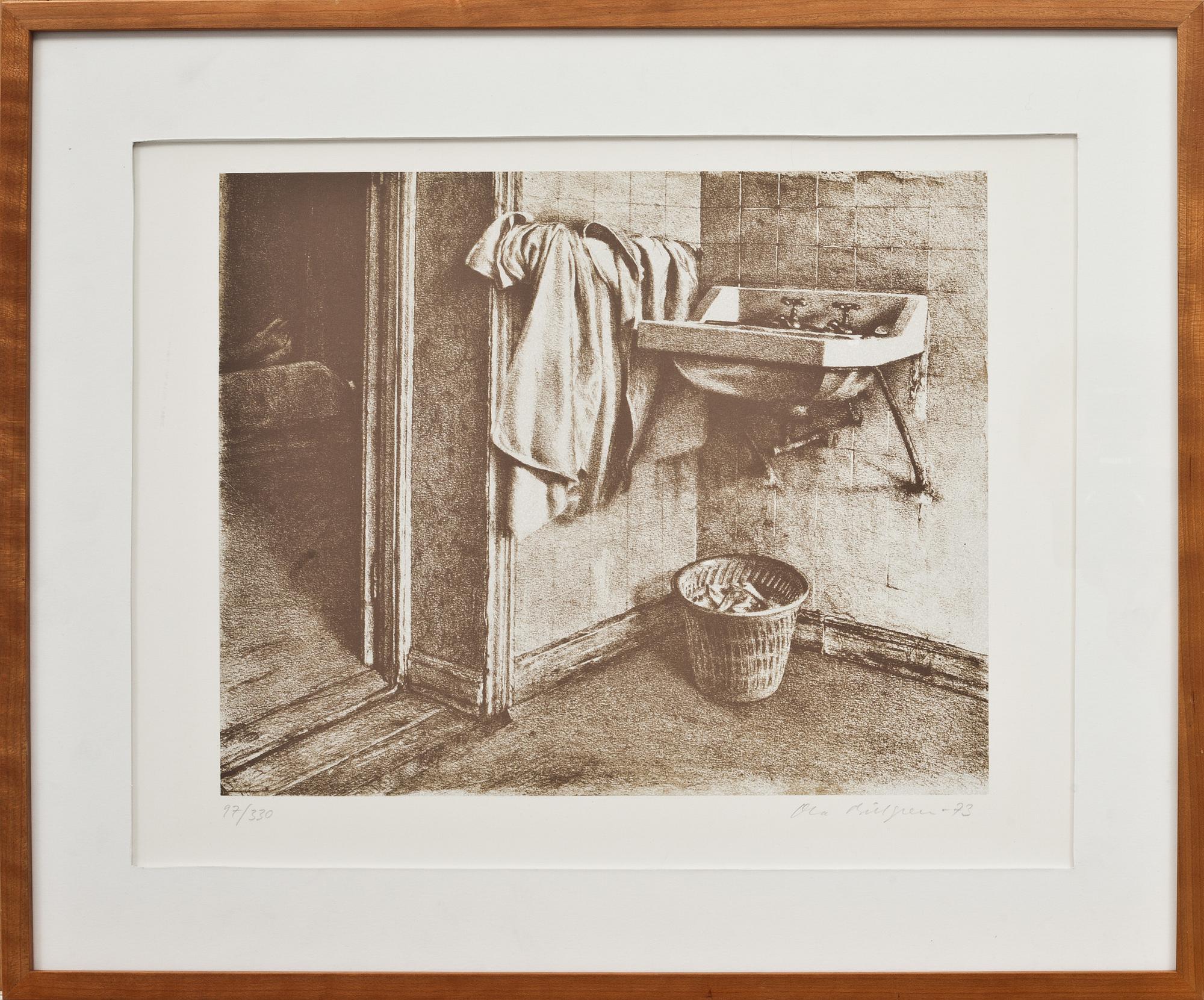 OLA BILLGREN, litografi, sign, dat -73 o numr 97/330.