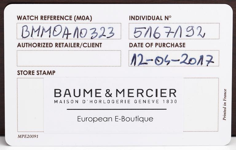 Baume & Mercier, Classima, wristwatch, 40 mm.