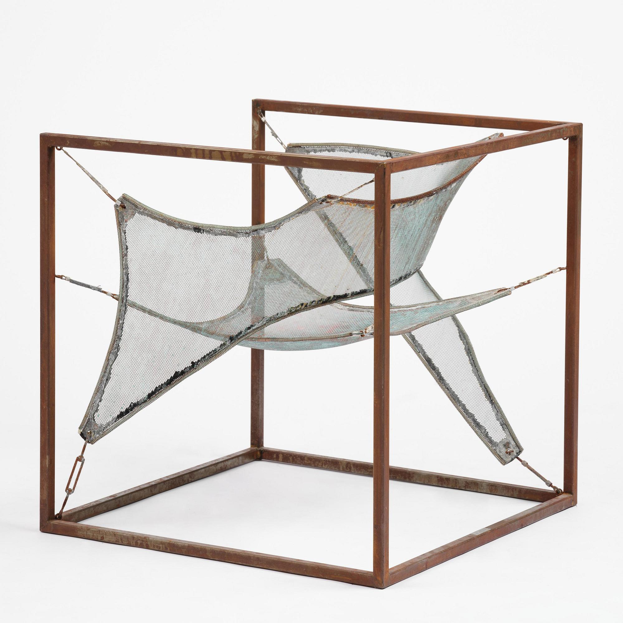 Sigurdur Gustafsson, a "Wind" easy chair/sculpture, ed. HC 4/5, Källemo, Värnamo, post 2003.