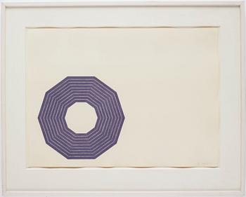 Frank Stella, "D" ur "Purple Series".