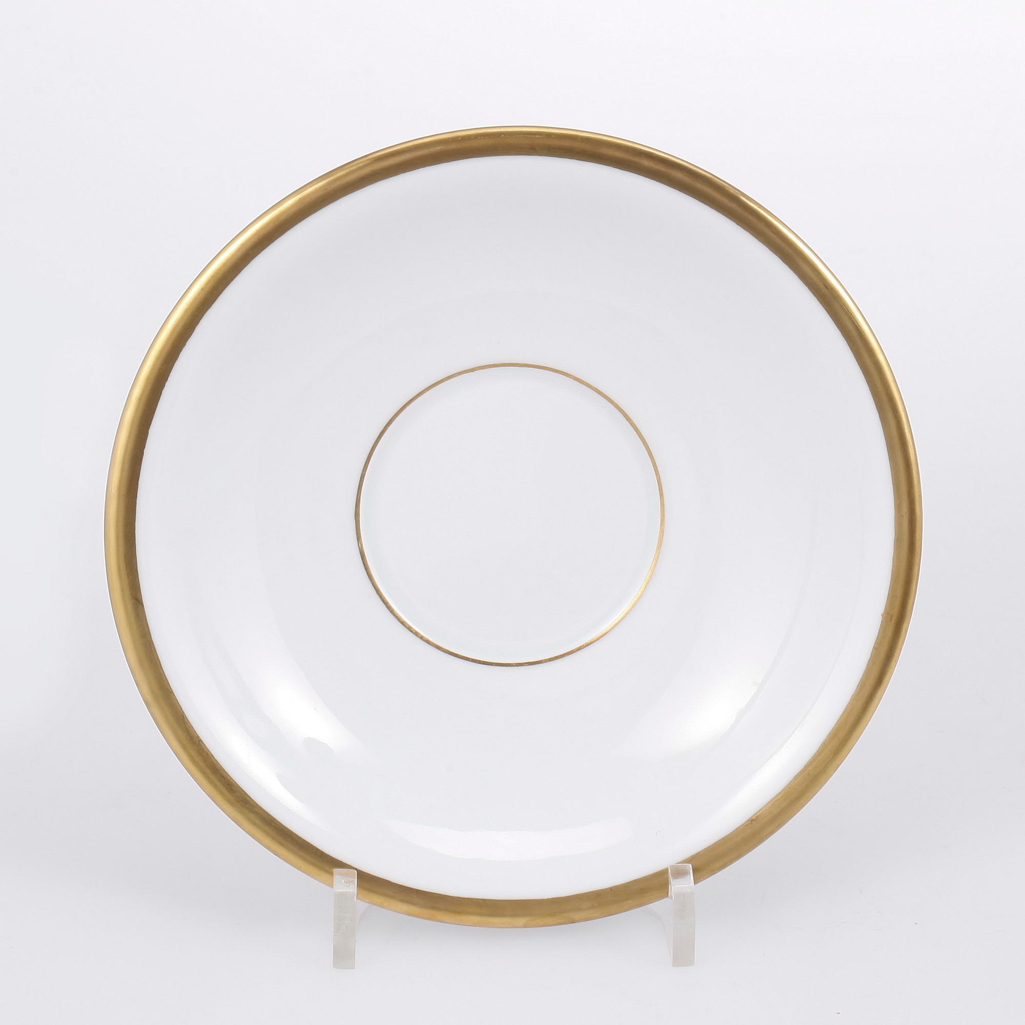 SERVISDELAR, 6+2 st, porslin, "Golden Sun", Sigvard Bernadotte, Royal Copenhagen samt Bing o Gröndal, 1900-tal.