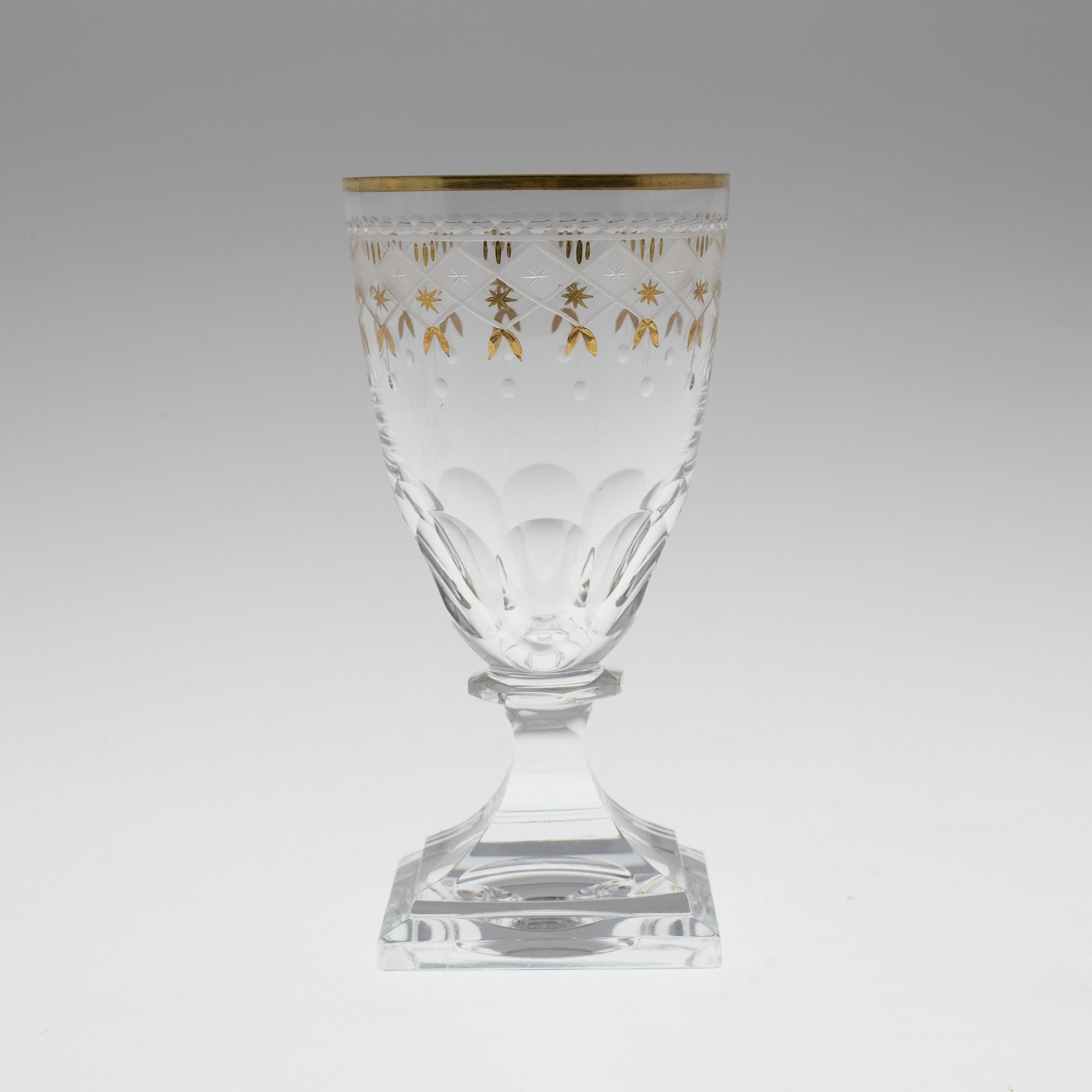 24 pieces of a glass service, 'Odelberg Junior', Kosta.