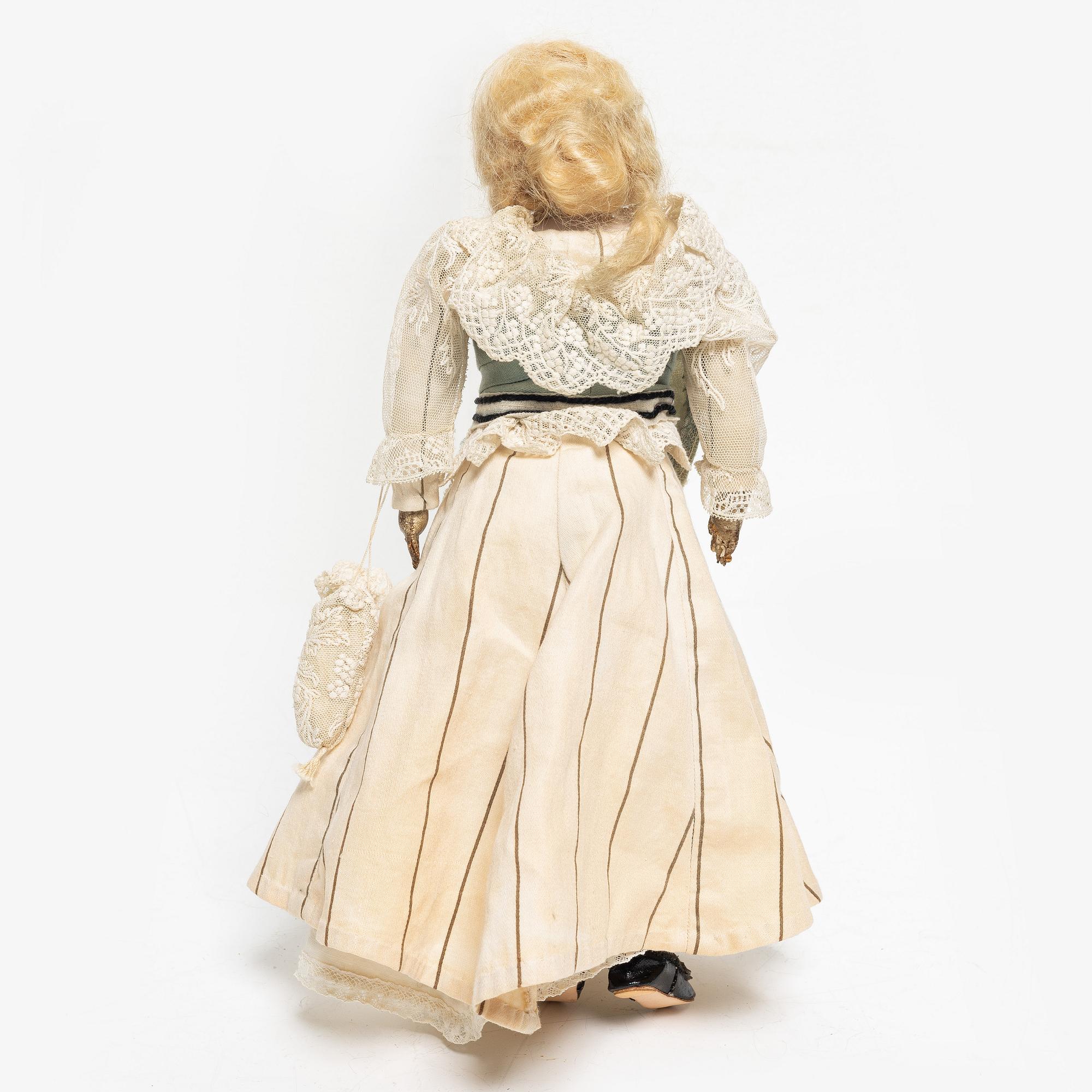 Biscuit doll, 19th century.