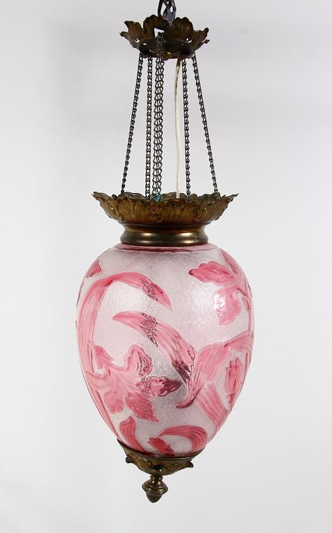 LYKTA, för ett ljus, jugend, omkr 1900.