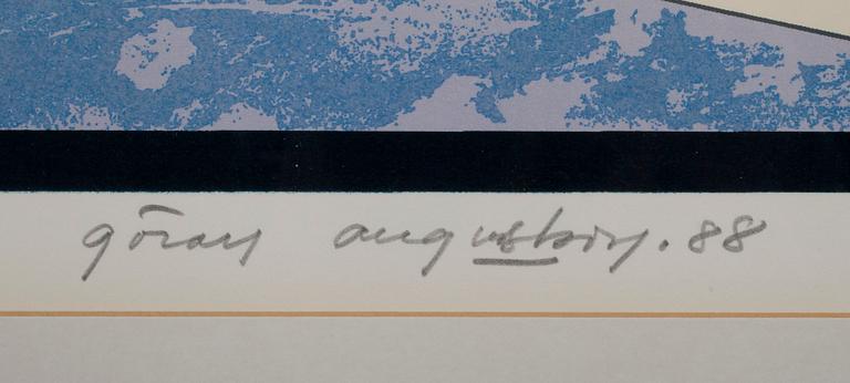 GÖRAN AUGUSTSON, serigrafi, numrerad 18/100, signerad -88.