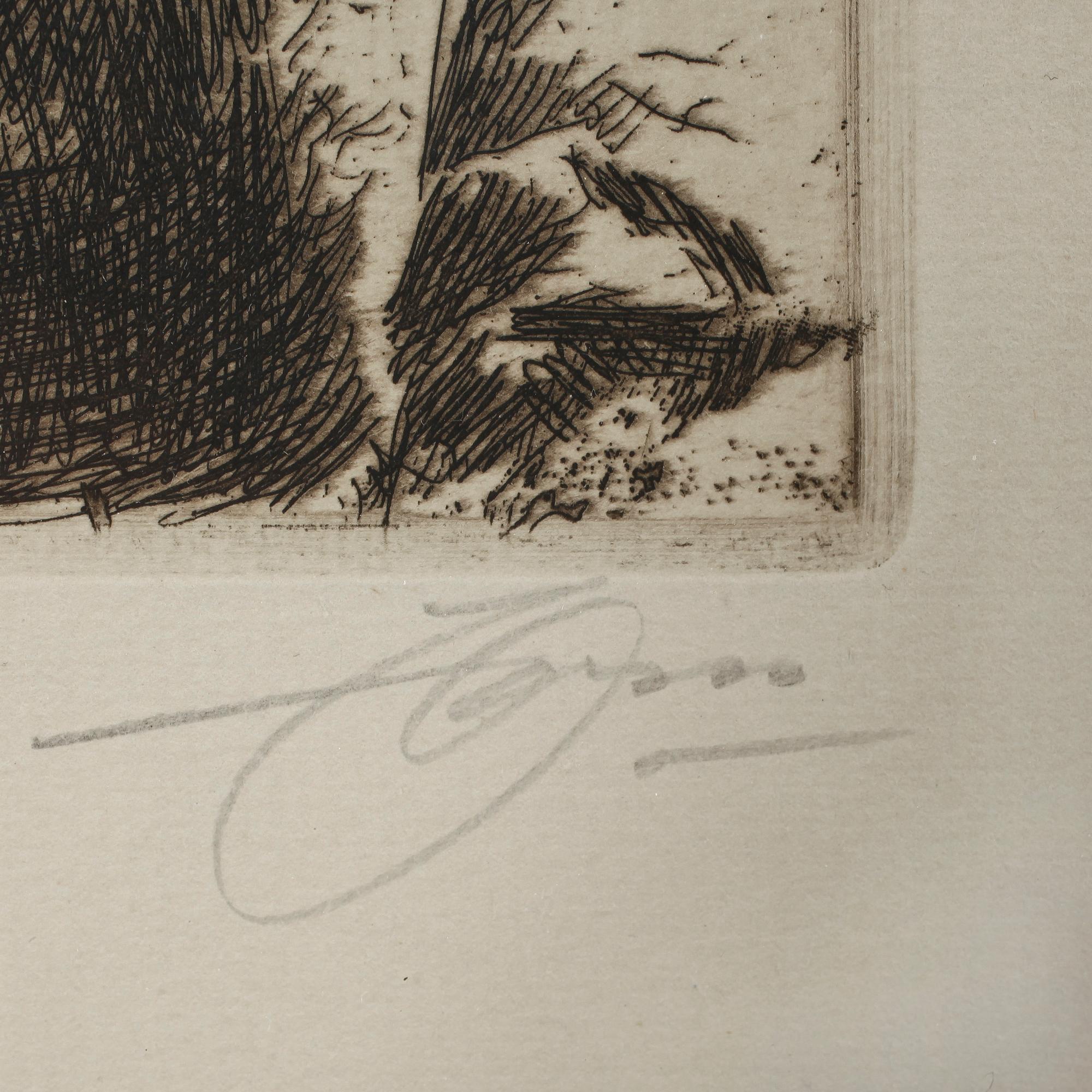 ANDERS ZORN, etsning, sign.