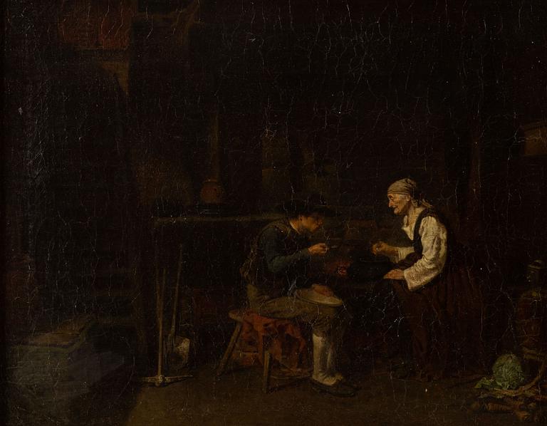 Carl d'Unker, olja på duk, signerad och daterad 1858.