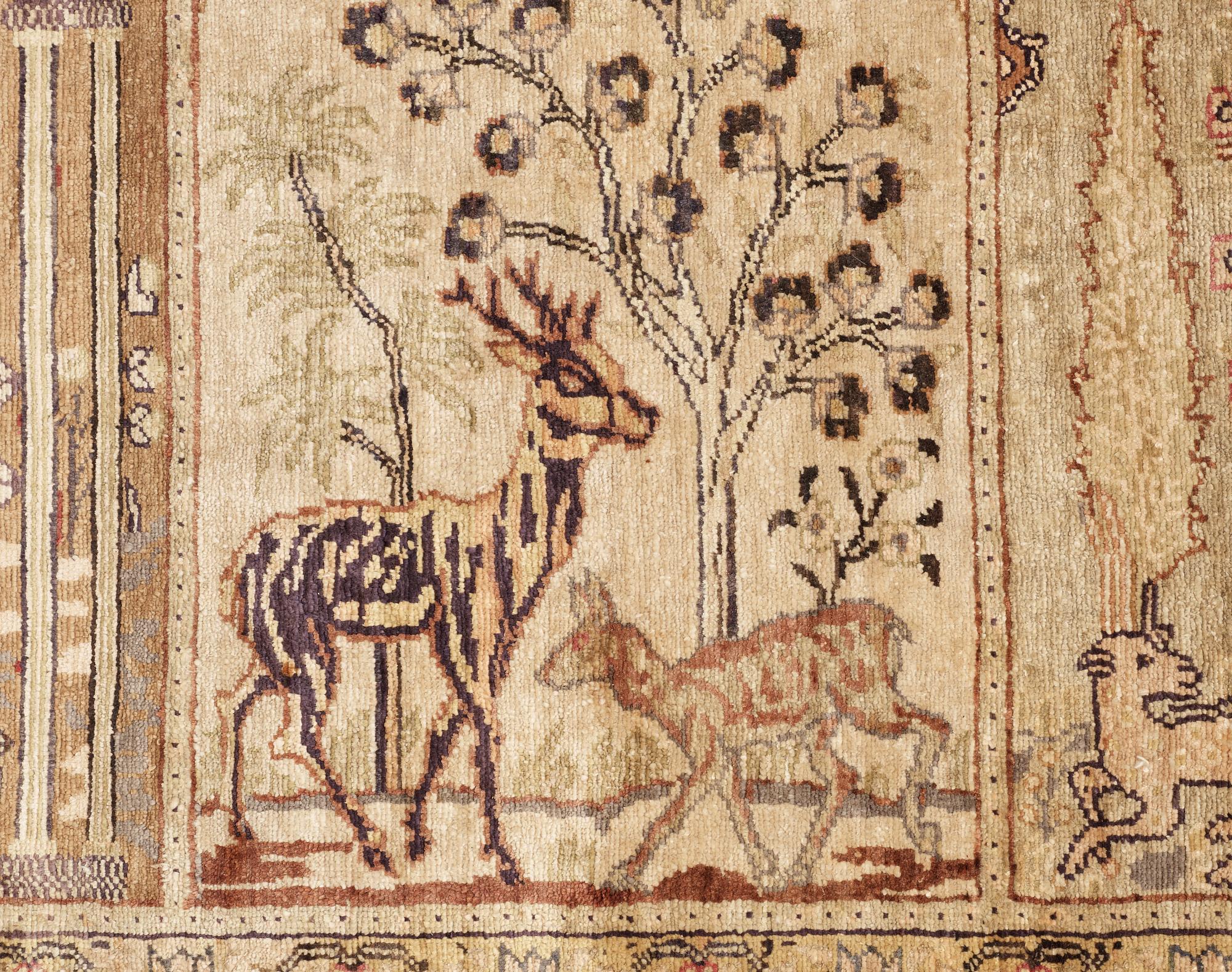 SEMIANTIK KAYSERI SAFF. 328 x 105 cm. (samt ca 1 cm slätväv på vardera kortsida).