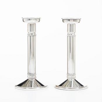 Vera Ferngren, A pair of silver candlesticks, company Guldsmedsaktiebolaget, Stockholm, Sweden 1967.