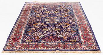 Matta, sannolikt Täbriz, signerad, ca 212 x 145 cm.