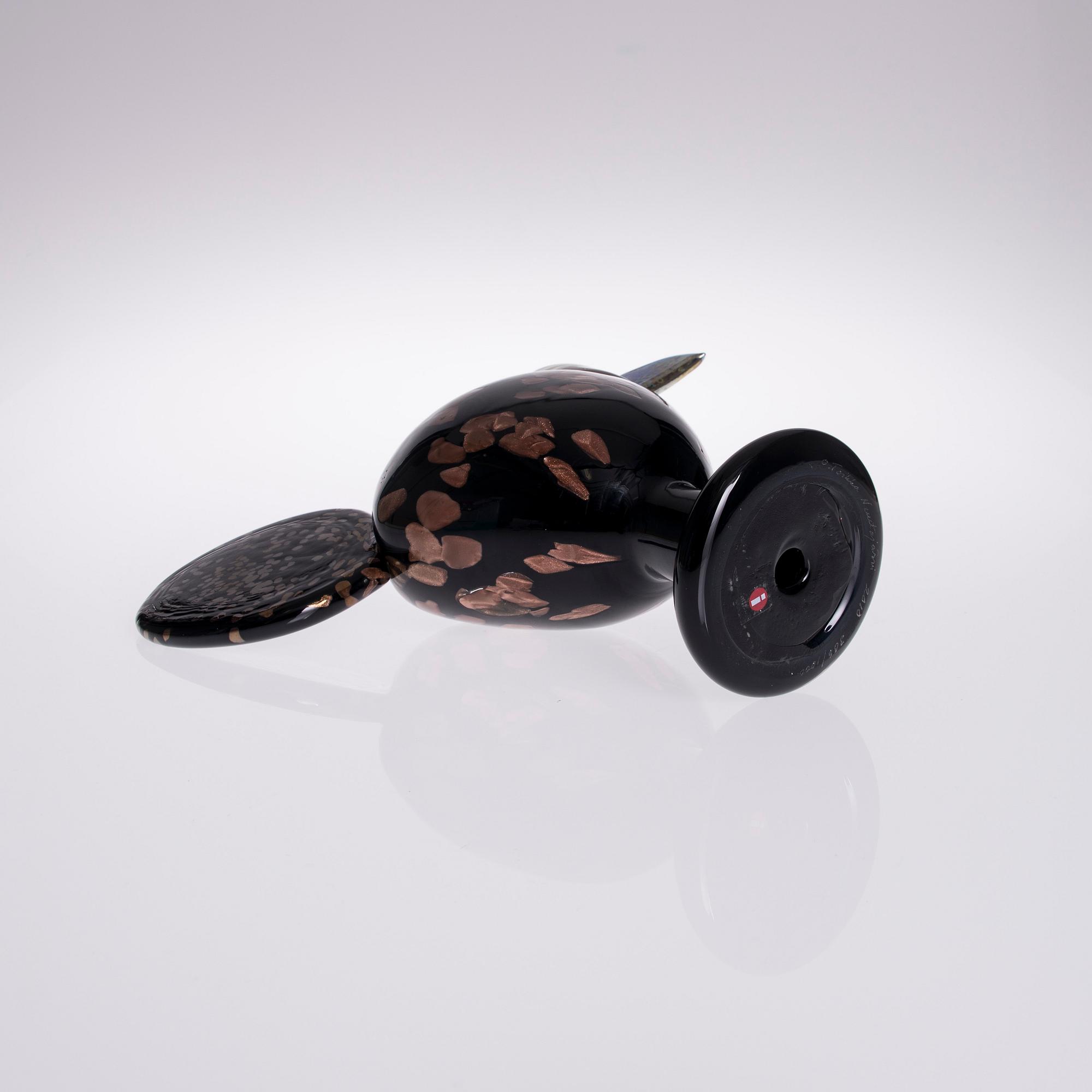 OIVA TOIKKA, FÅGEL, glas, signerad O. Toikka Nuutajärvi, numrerad 306/1000.