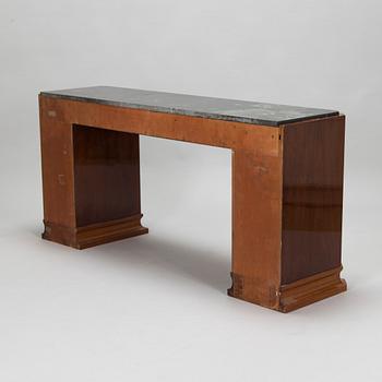 Birger Hahl, a 1920s Art Deco sidetable with drawers and a stool.