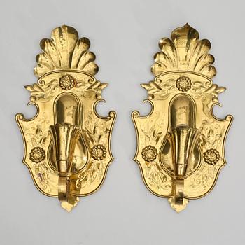 LJUSPLÅTAR, ett par, 1900-talets första hälft.
