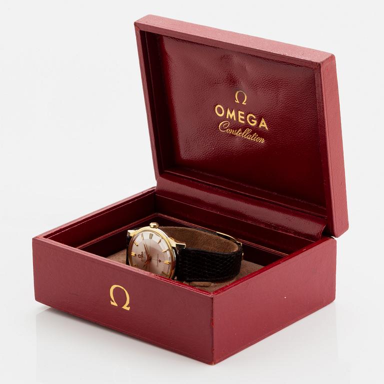 Omega, Constellation, Chronometer, "Pie-pan", wristwatch, 34 mm.